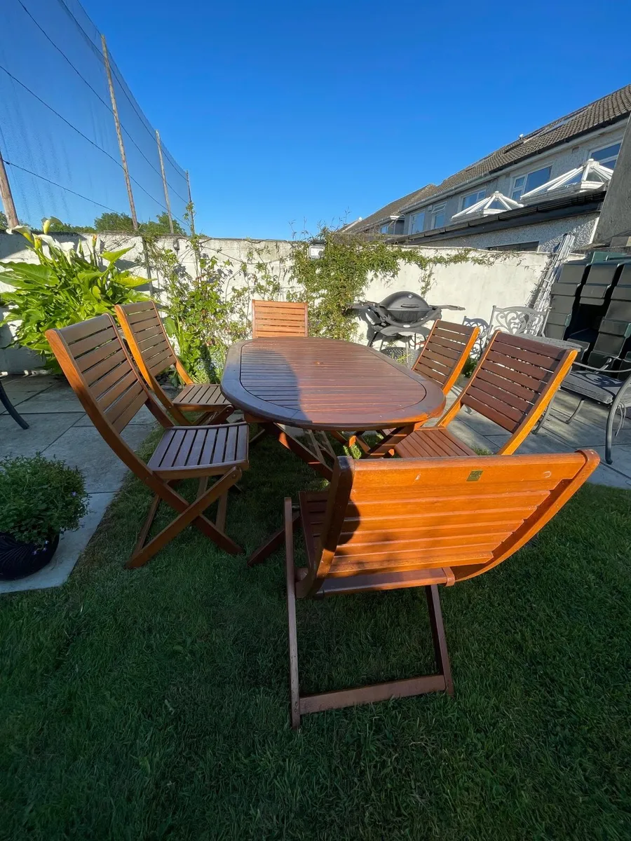 Garden Table with Chairs - Image 1
