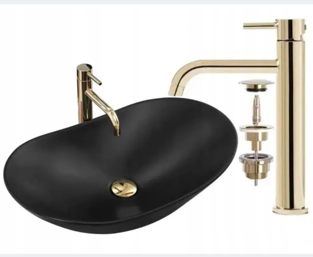 Washbasin set + tap + stopper - Image 4
