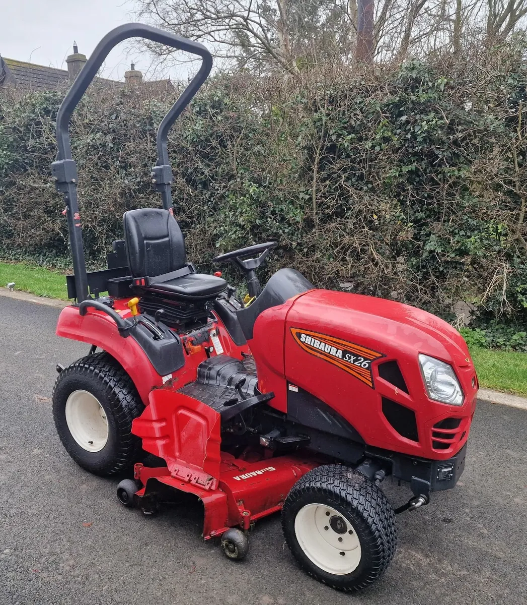 Shibaura compact tractor ride on mower lawnmower - Image 3