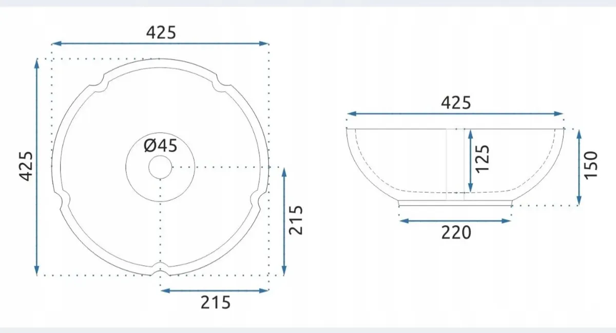 Washbasin set + tap + stopper - Image 2