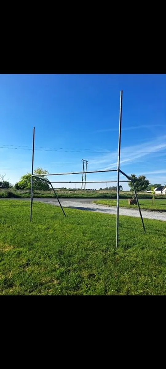 Galvanised GAA goalposts - Image 1