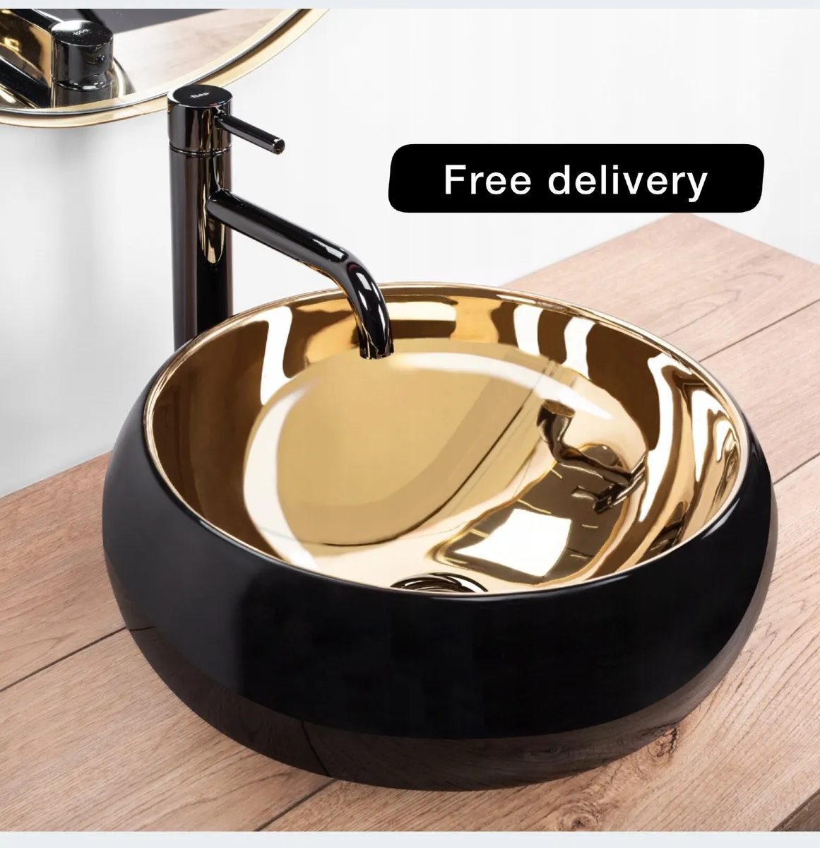 Washbasin set + tap + stopper - Image 1