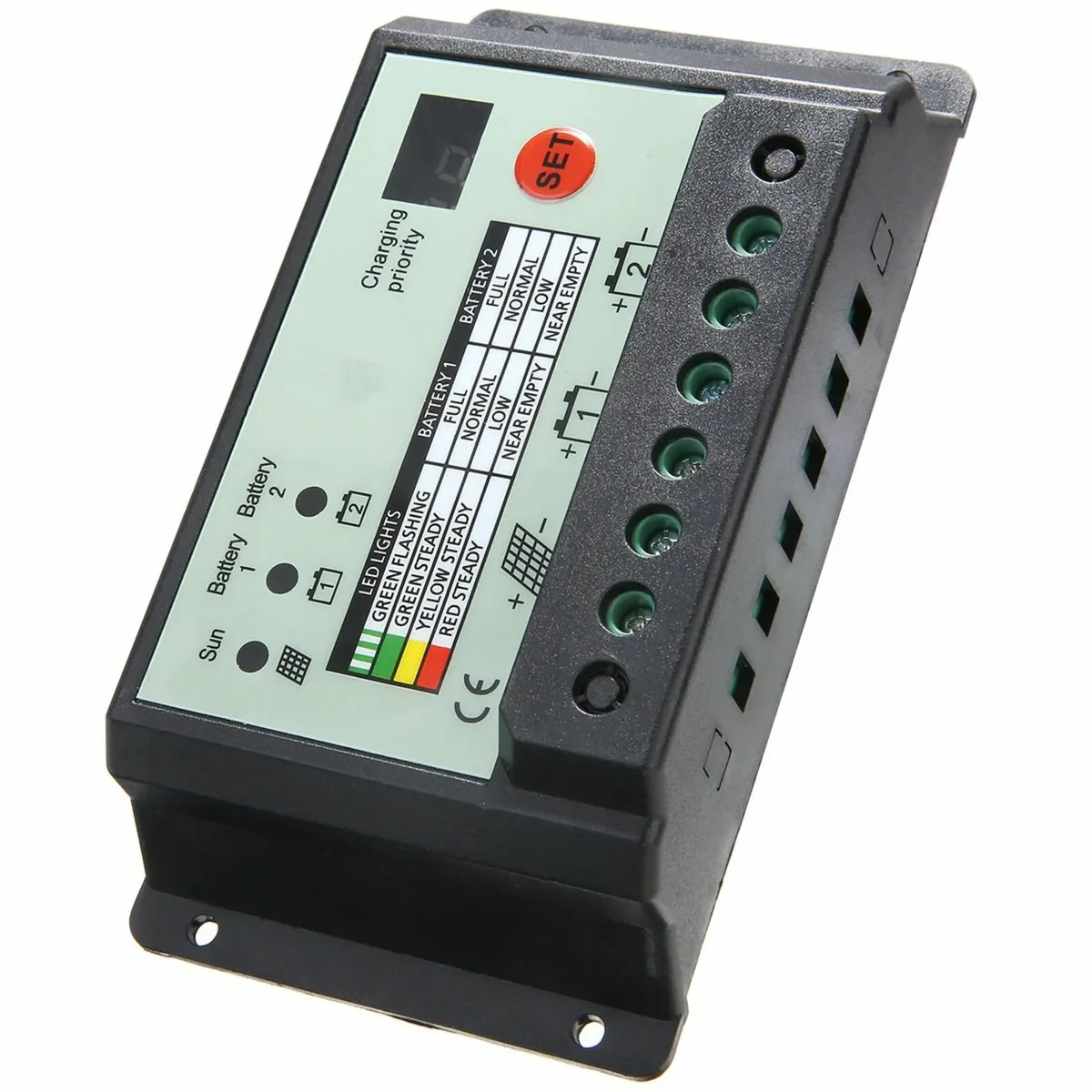 20A Dual Battery Solar Charge Controller 12V - Image 3