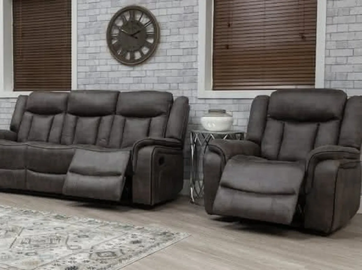 New 3+2 Westwood Fabric Manual Recliner Set - Image 1