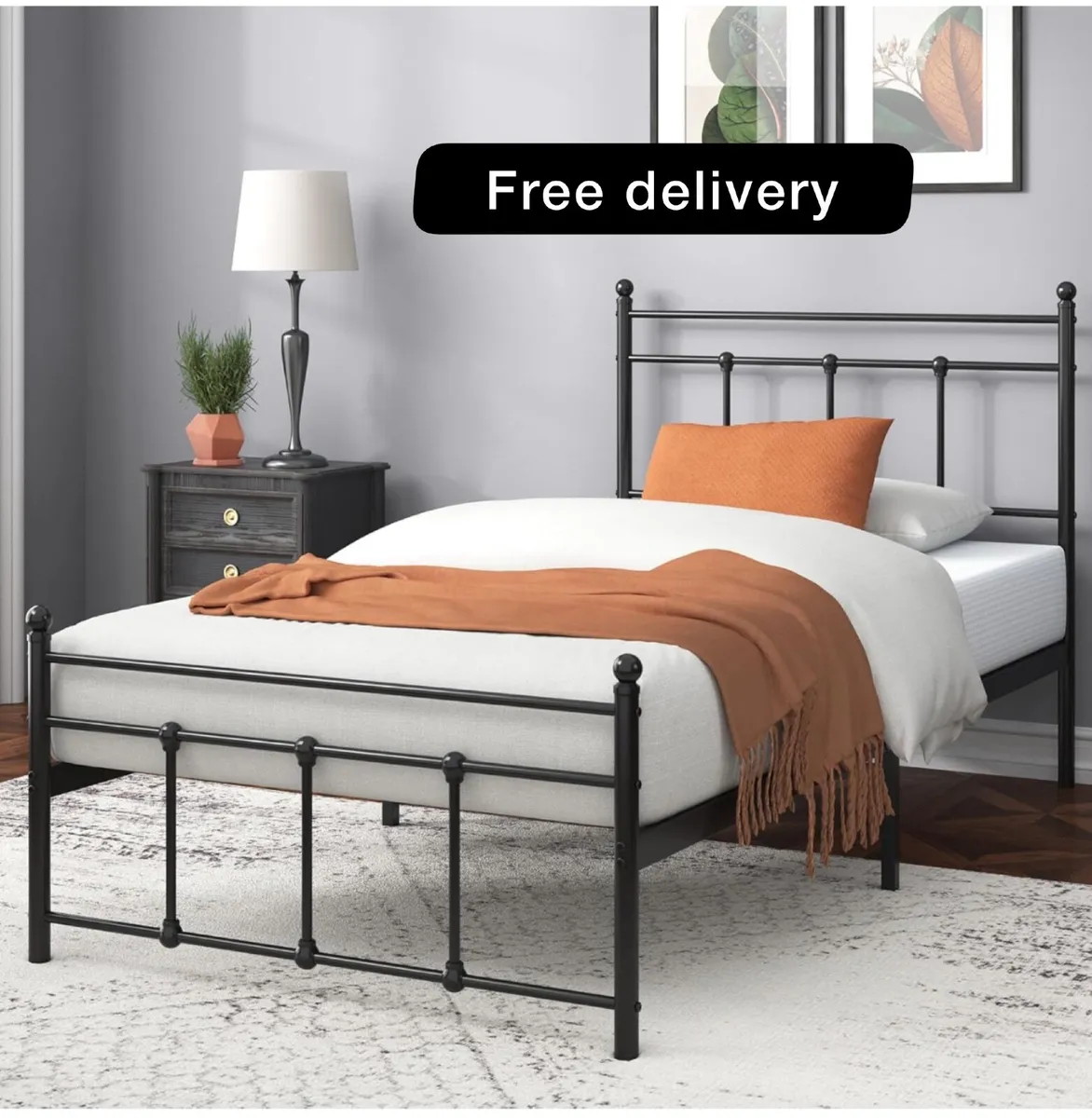 Single Bed Frame - Bed 90x190 cm - Image 1