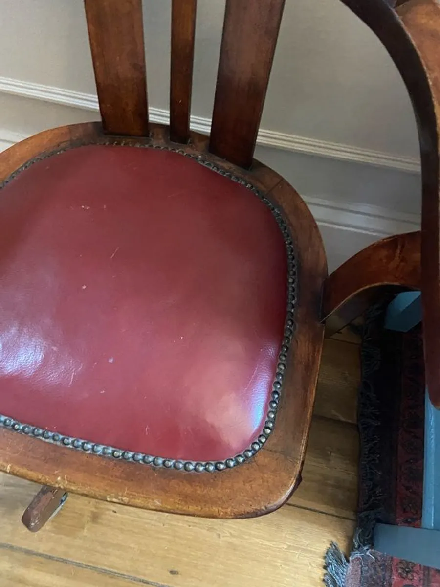 antique office swivel chair - Image 2