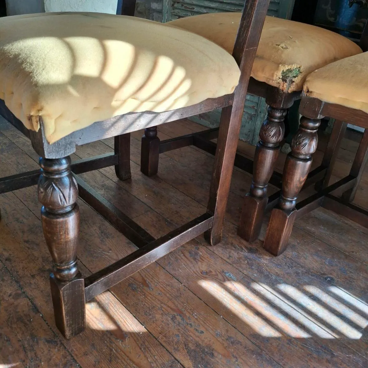 1920's Oak Chairs - Image 2