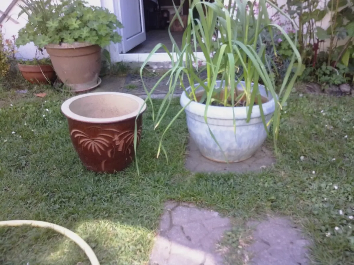 Glazed plant pots (2) - Image 2
