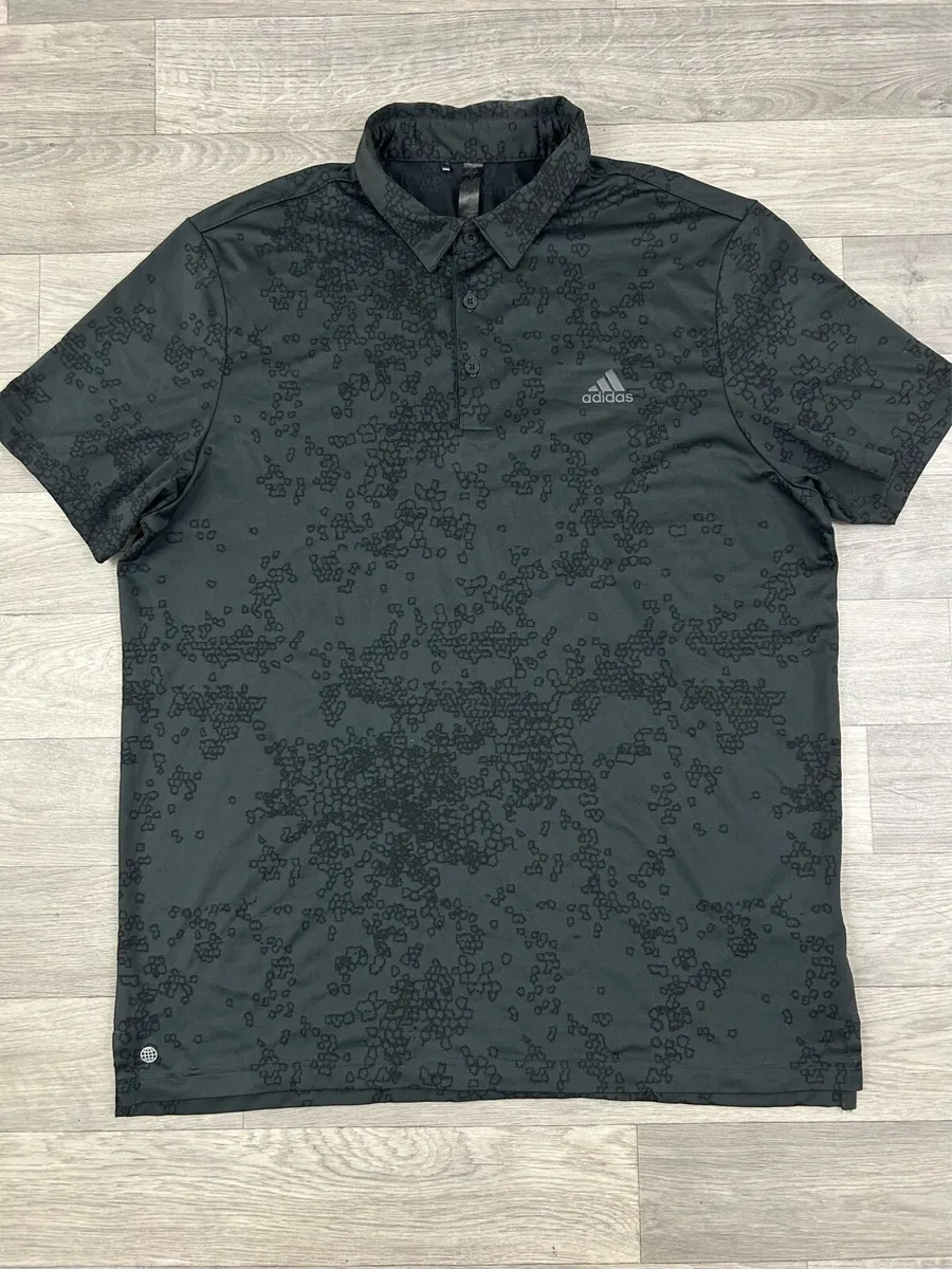 Adidas Patterned Golf Polo Shirt Mens Large - Image 2