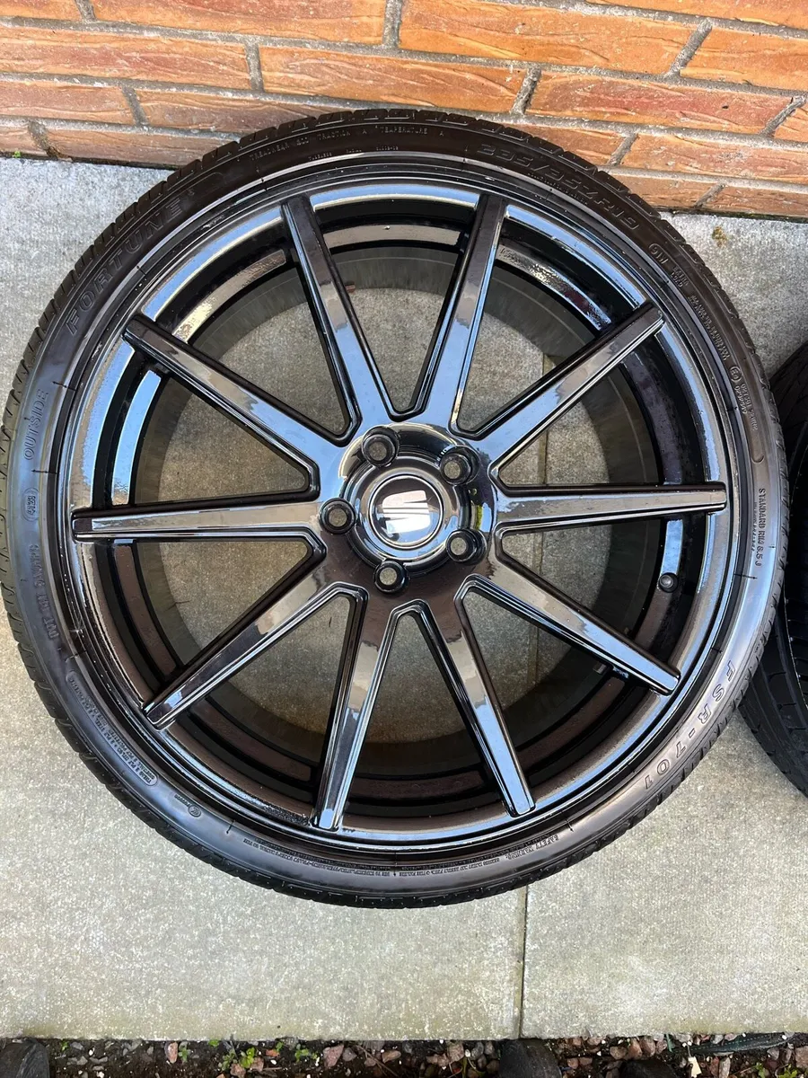 5x112 black alloys Audi/volkswagen/seat/vw - Image 2