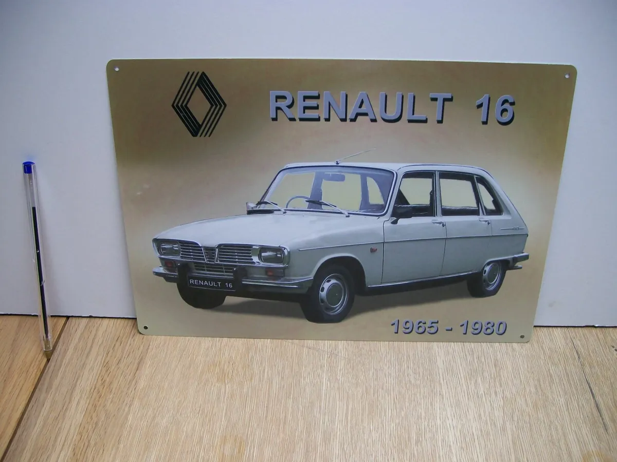Renault 16 classic car tin sign - Image 1