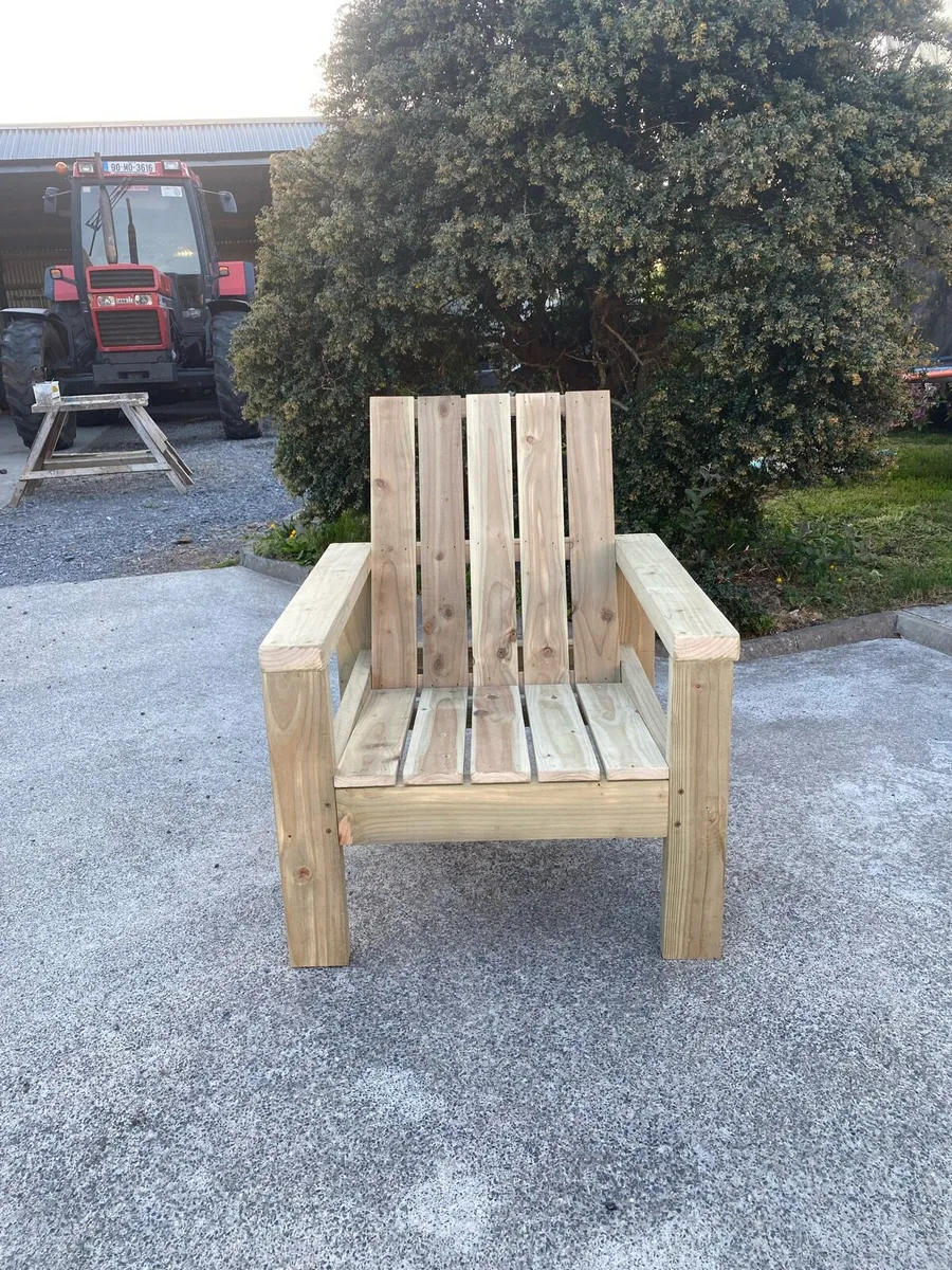 Hand made garden chair - Image 1