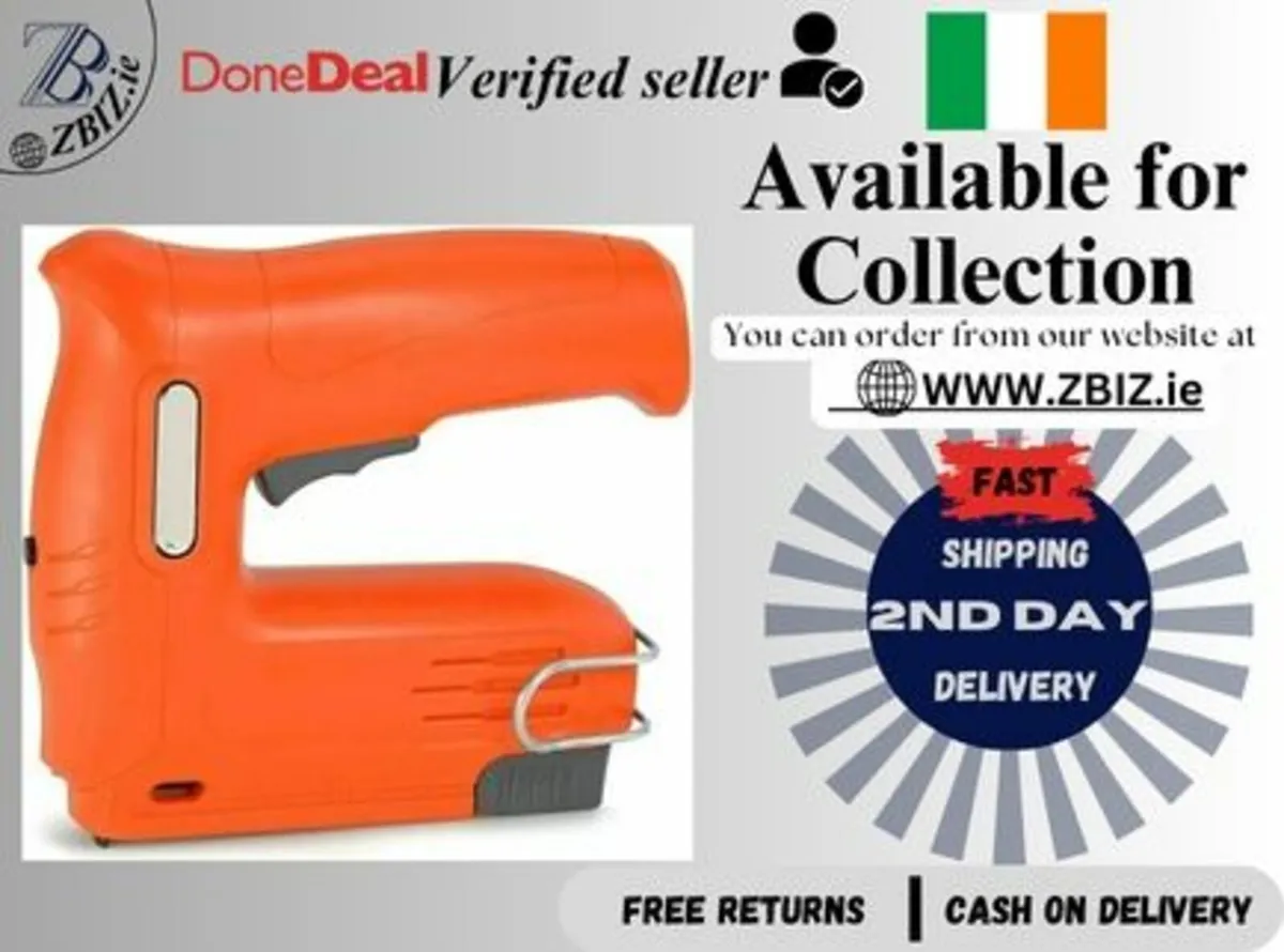Cordless Nail Gun: 4V Power, 2000 Staples - Image 1
