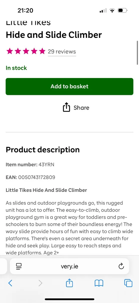 Little tykes hide and slide climber - Image 2