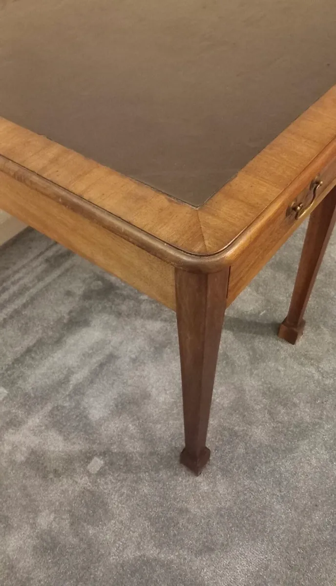 1800s O Connell solicitors Cork library desk - Image 3