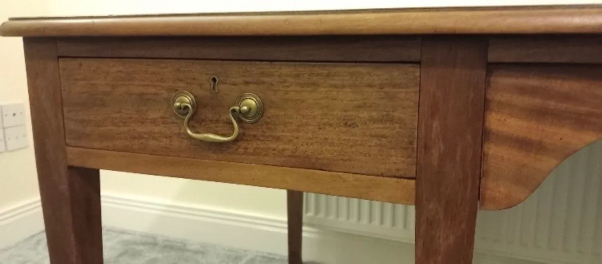 1800s O Connell solicitors Cork library desk - Image 4