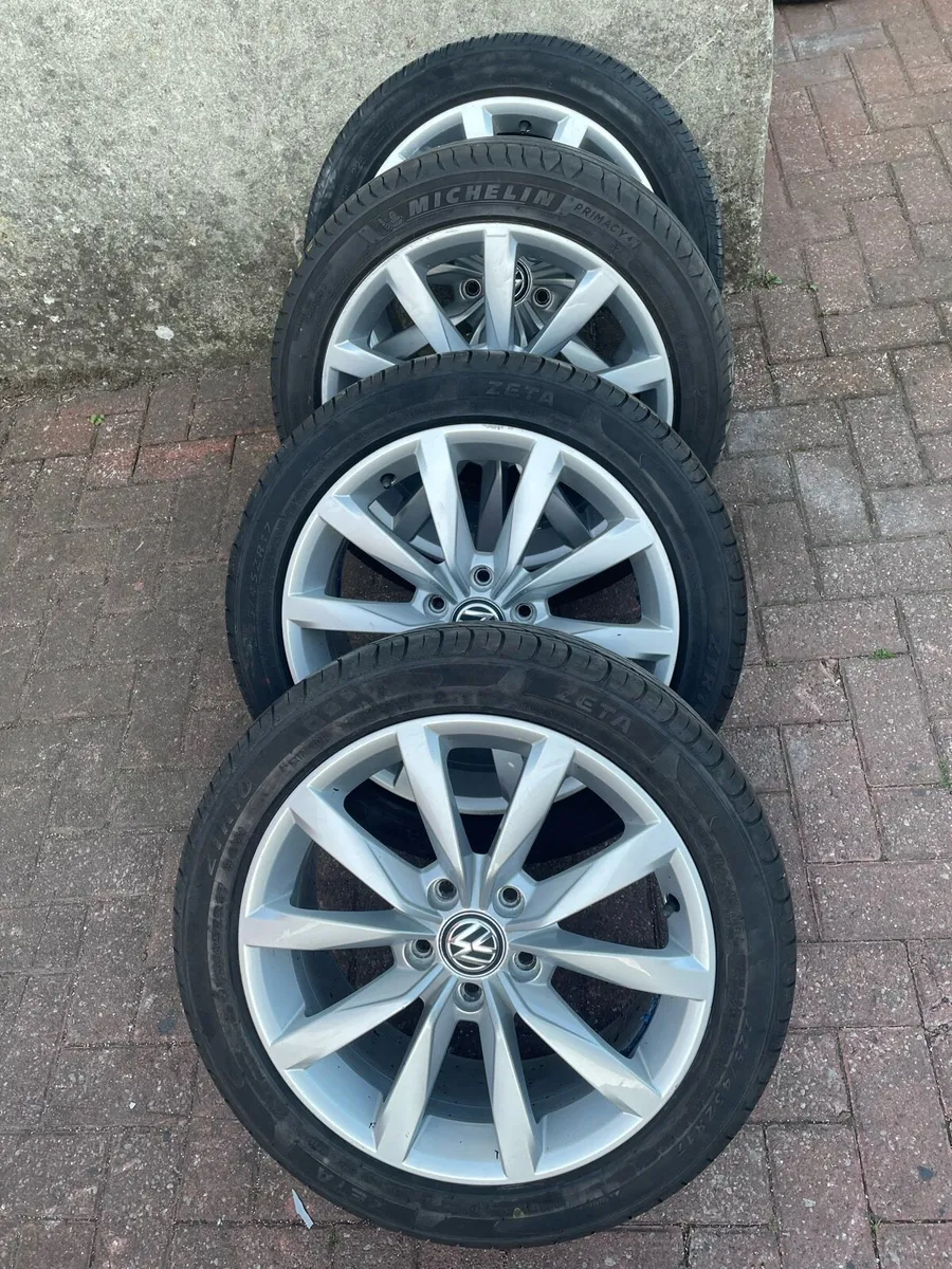 VW Passat/Golf; Skoda Alloy Wheels&Tyres 225/45/17 - Image 2