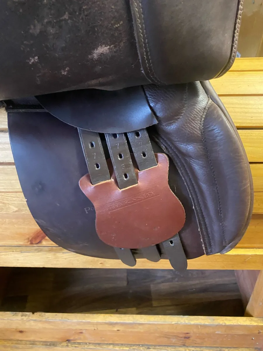 16” cliff barnsby brown Leather saddle - Image 2