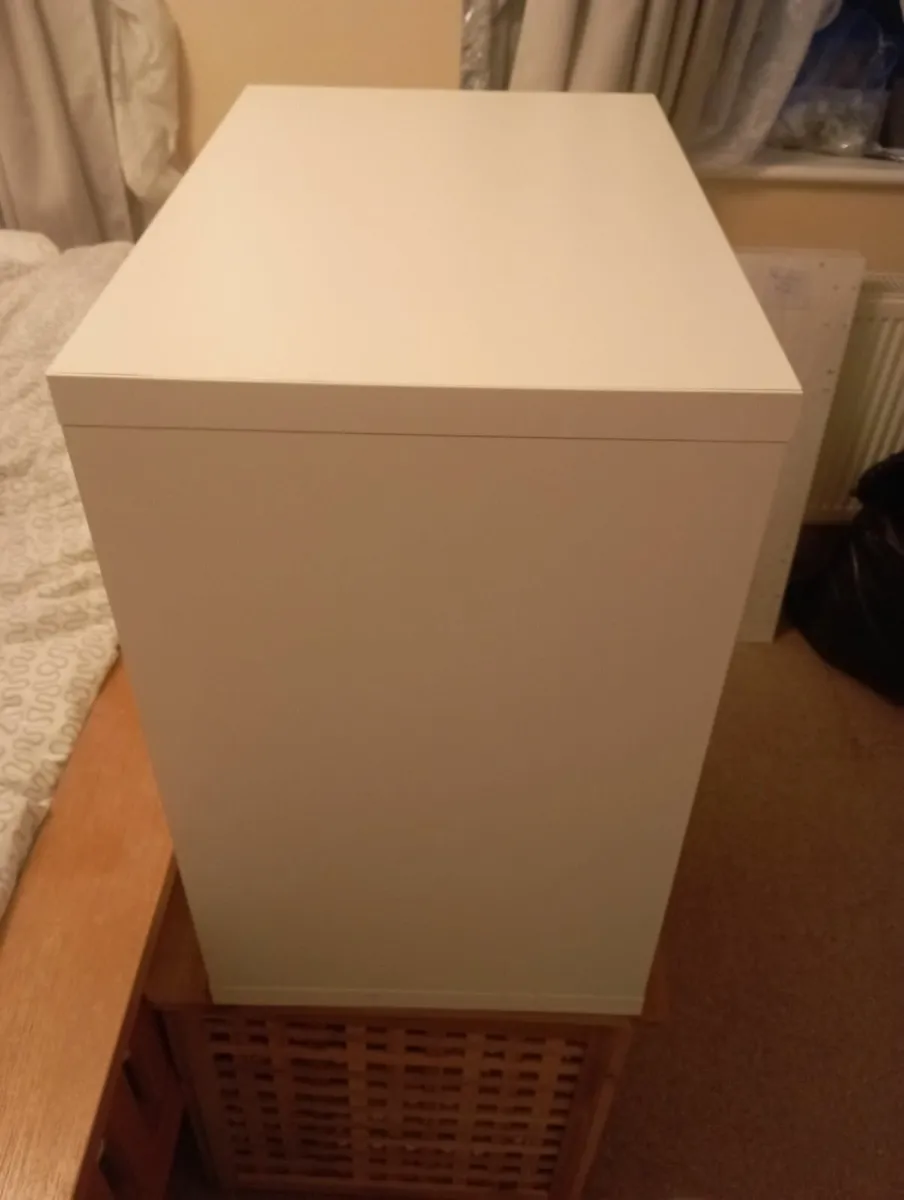 White ikea night table/shelves unit - Image 2