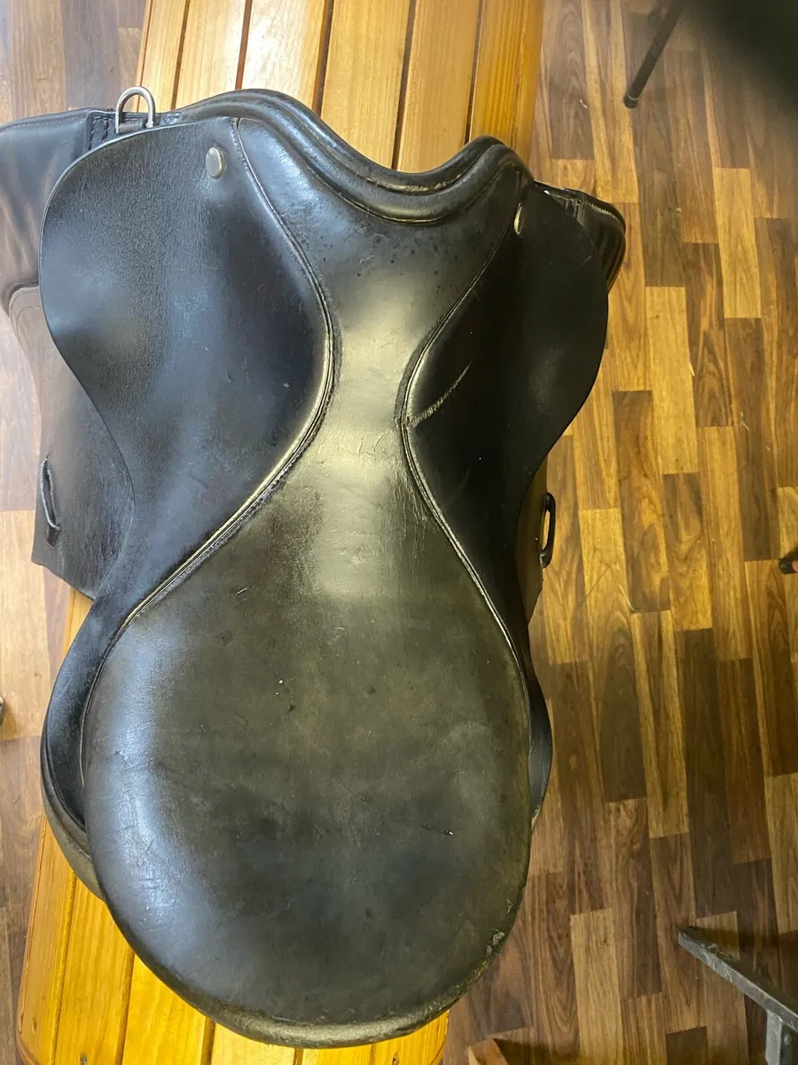 14.5-15” pony Leather saddle - Image 3
