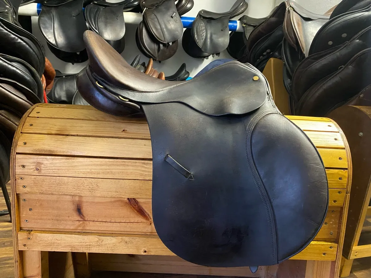 17” Charles mountford brown Leather saddle - Image 1