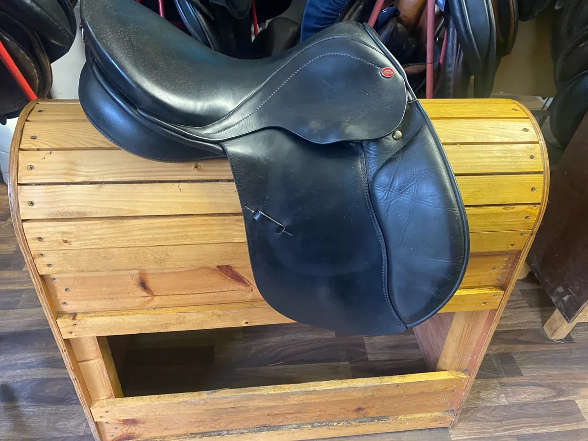 16” lemetex black Leather pony saddle - Image 1