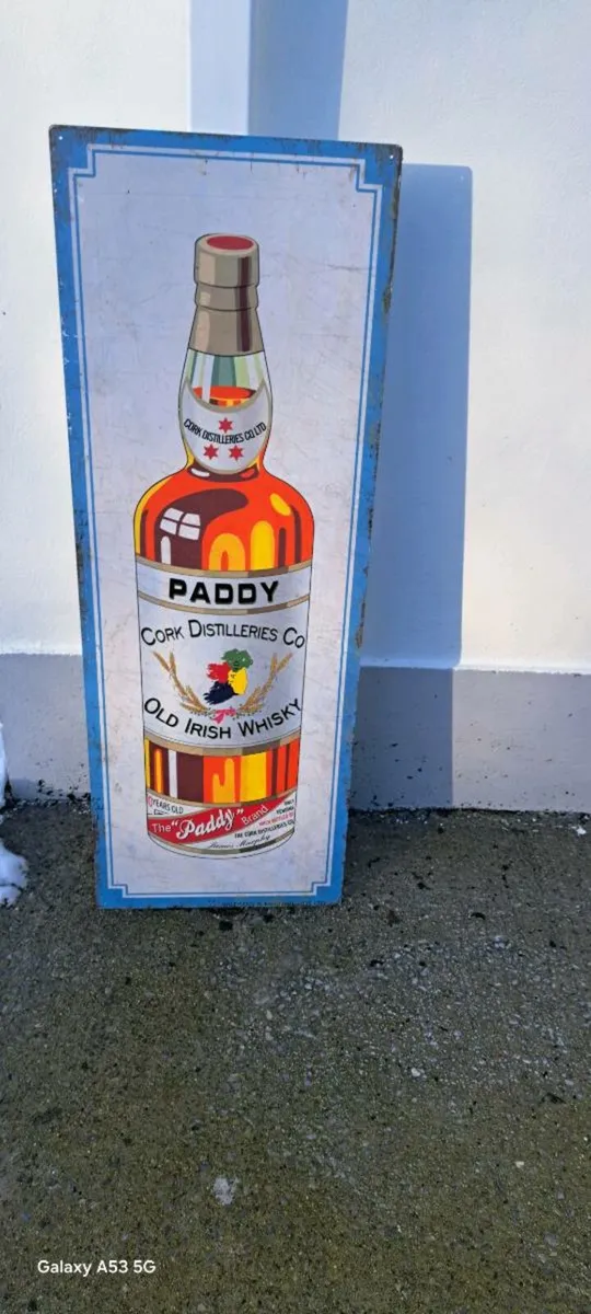 Large  paddy metal sign