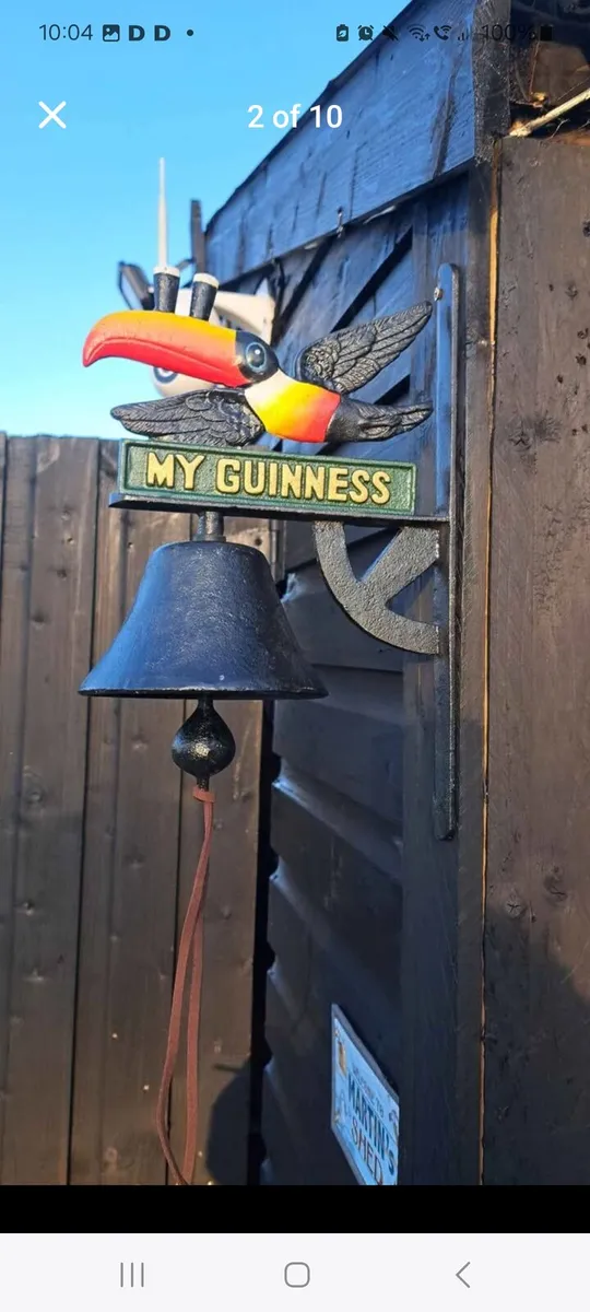 Guinness cast iron bell - Image 1
