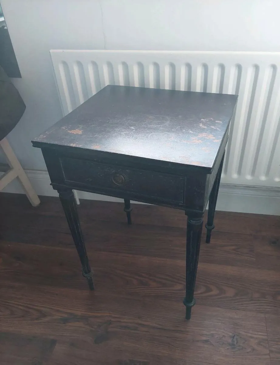 Antique Mahogany Side Table - Image 2
