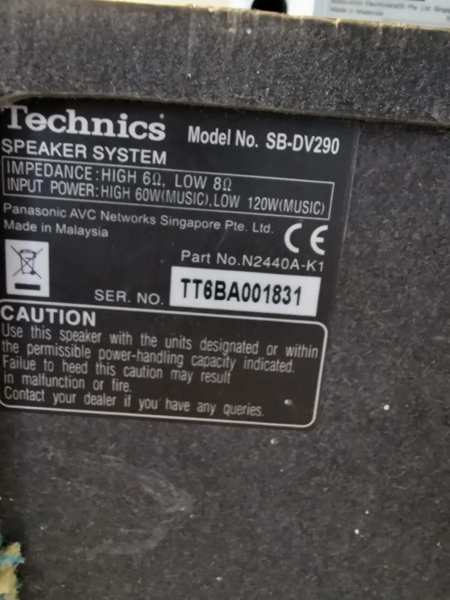 Technics 5CD Hi-Fi + 5Speakers - Image 4