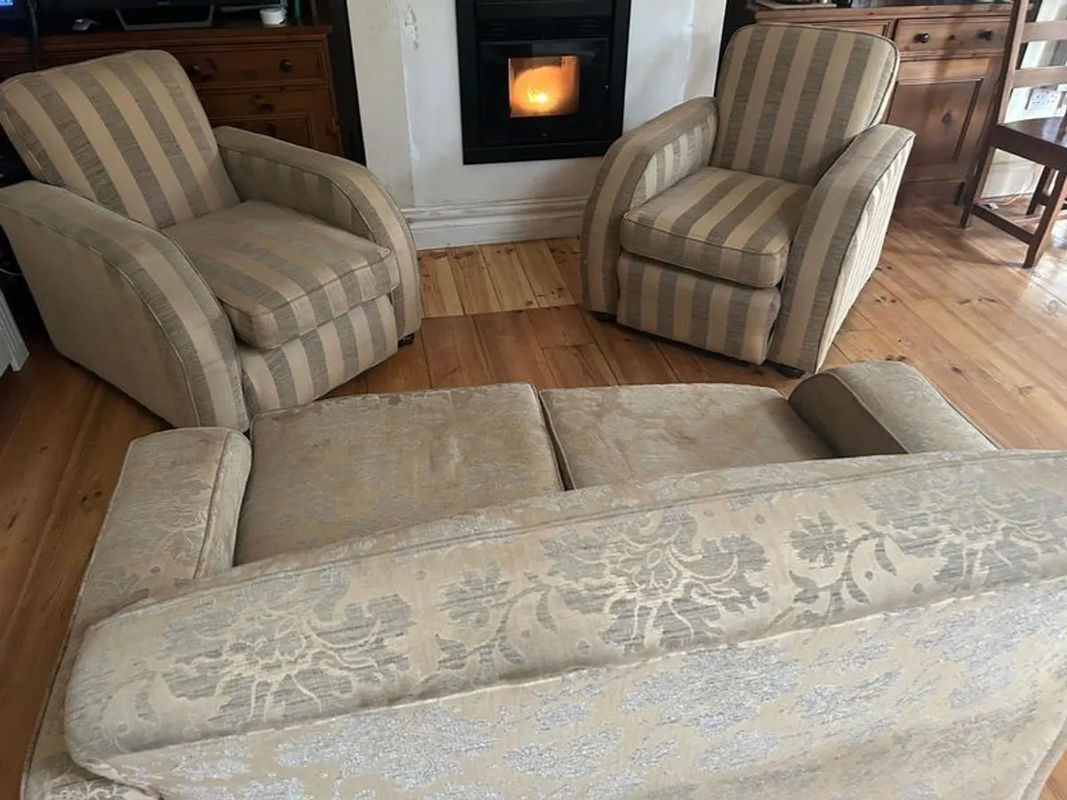 Art deco 3 piece sofa set - Image 2