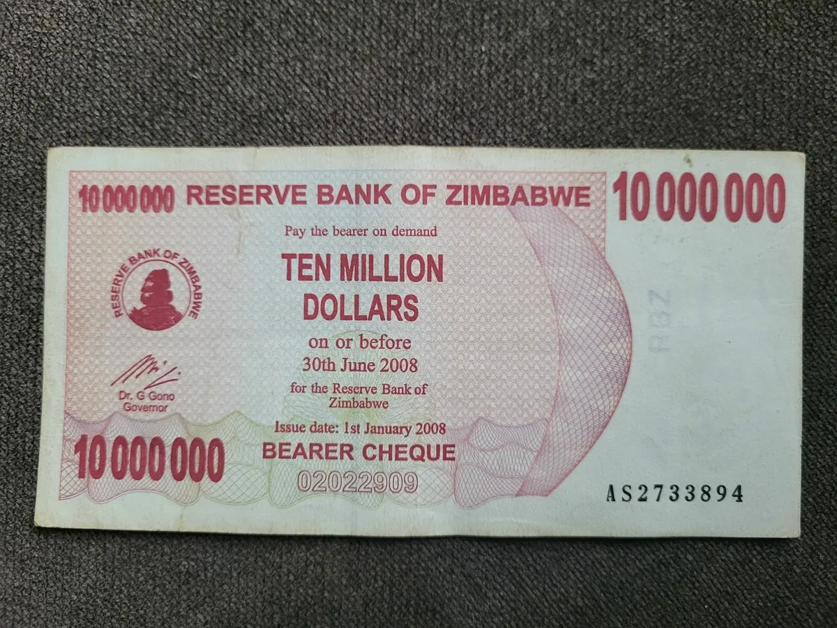 Zimbabwe Banknotes. 10 Million Dollars. - Image 1