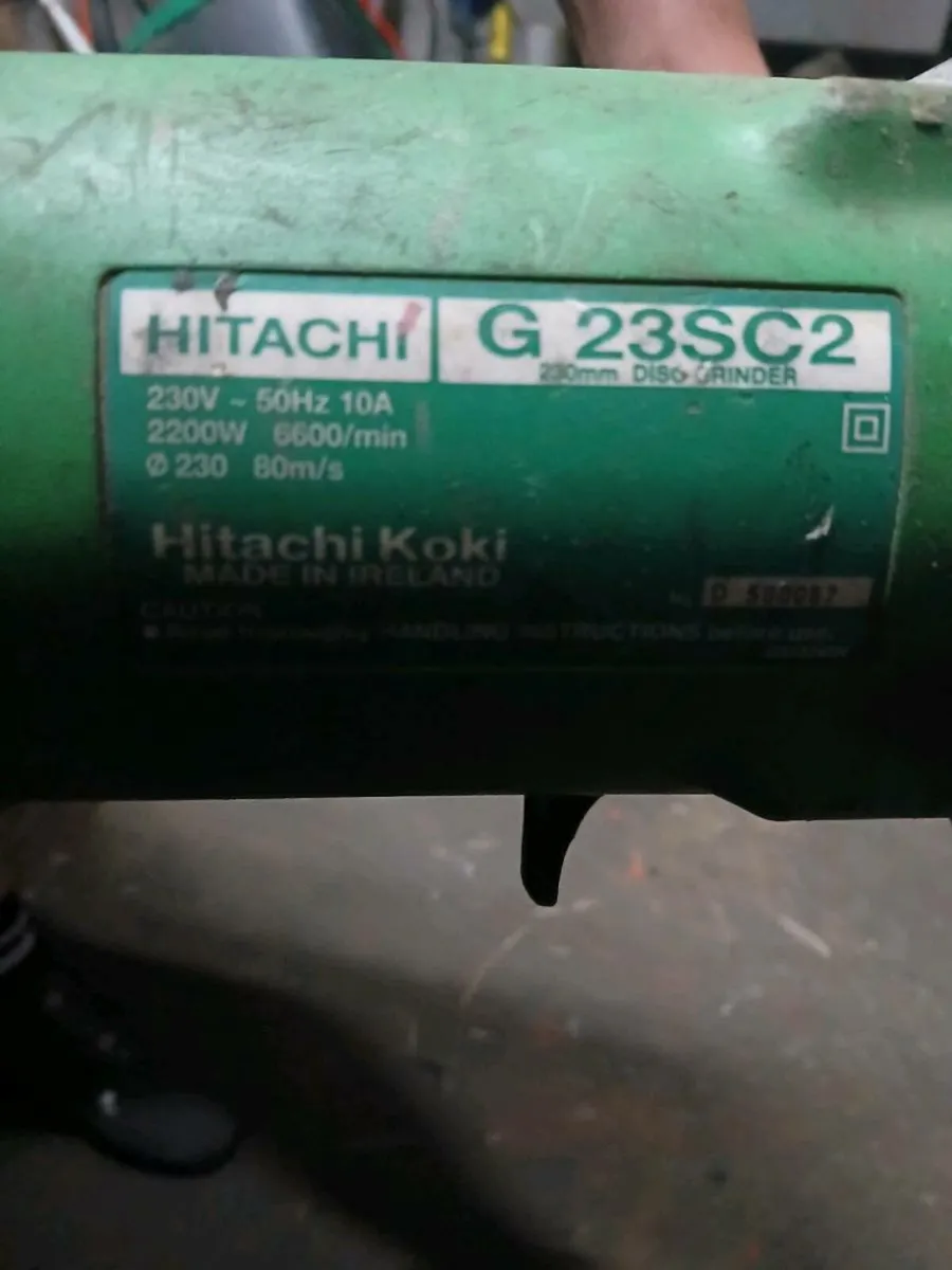 Hitachi grinder 9 inch disk small grinder - Image 3