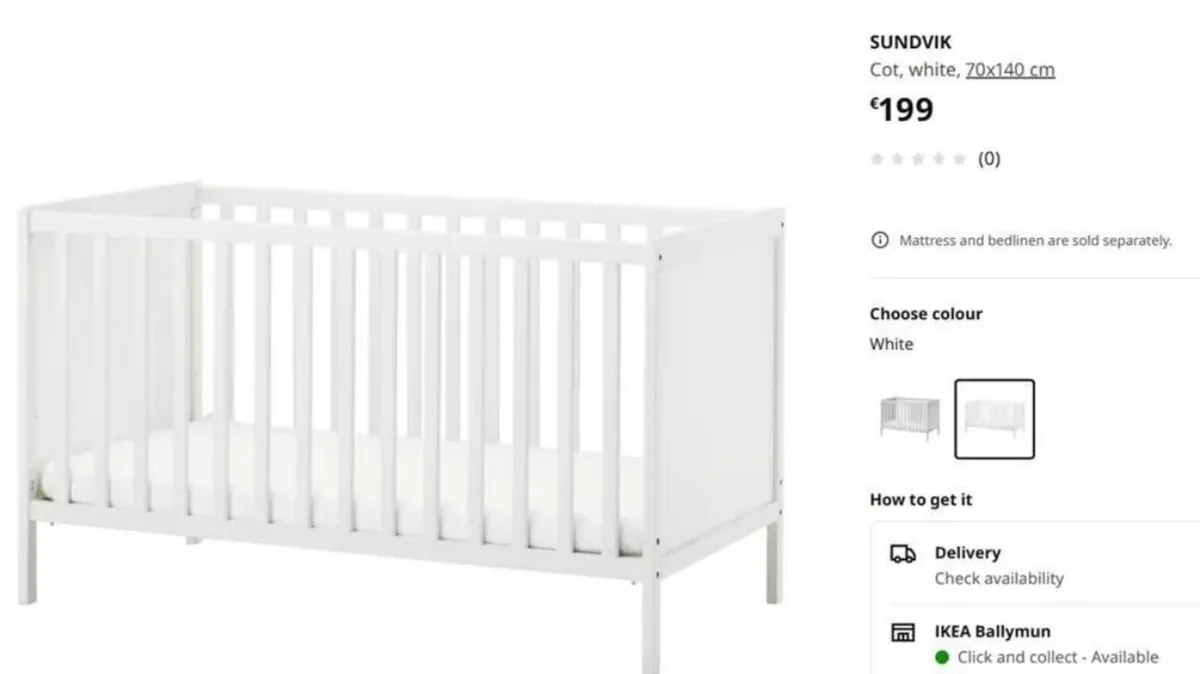 Baby cot - Image 3