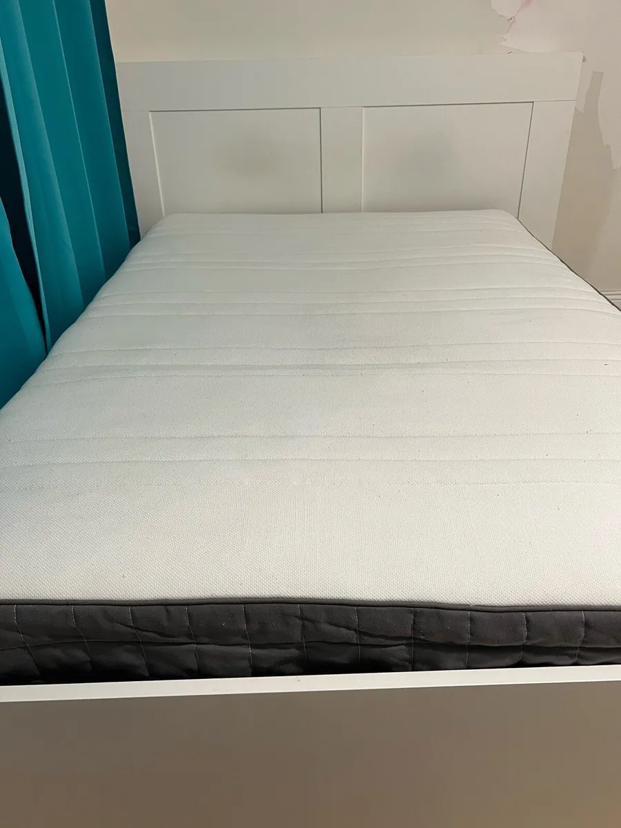 double bed with mattress - Image 2