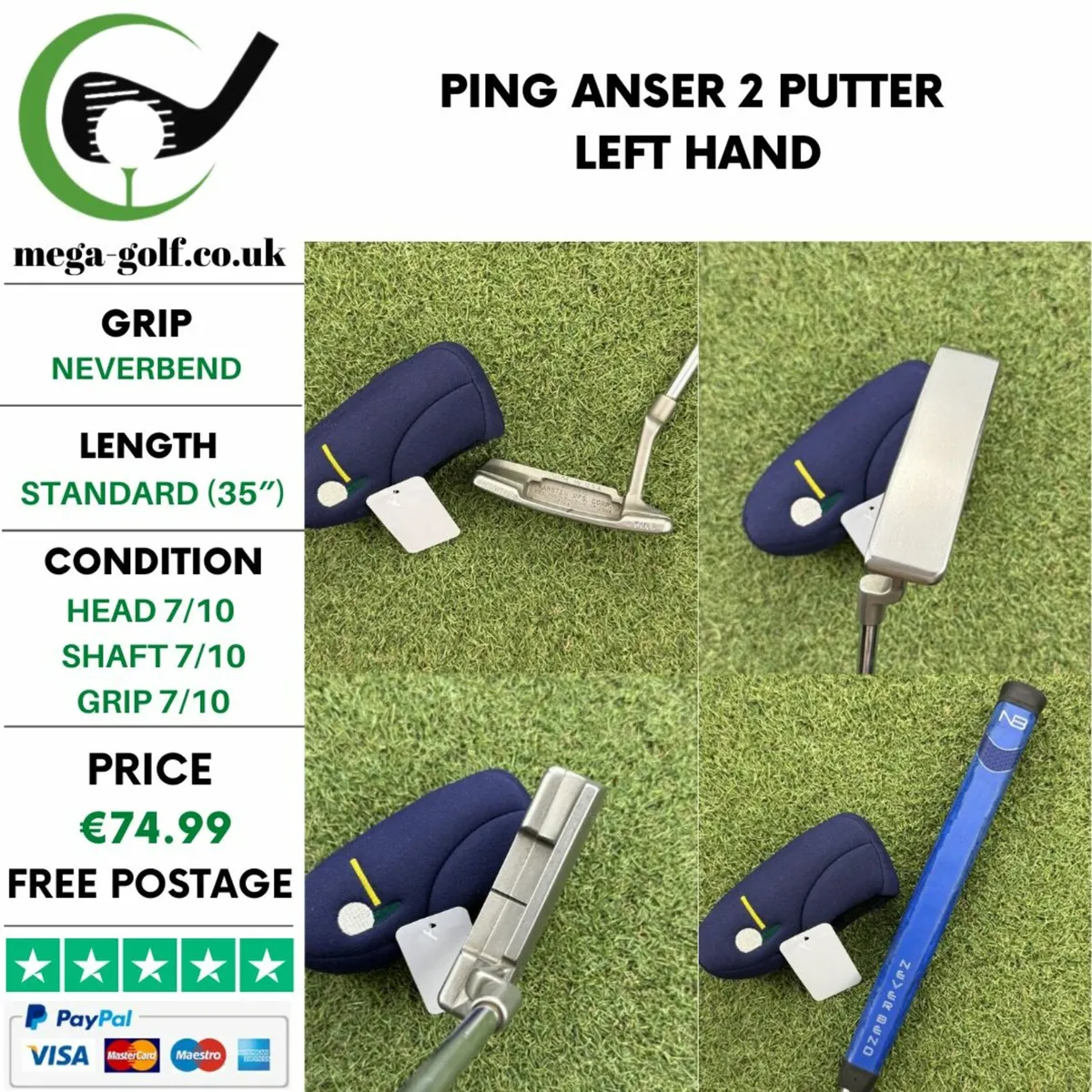 PING ANSER 2 PUTTER / 35″ / LEFT HAND - Image 1