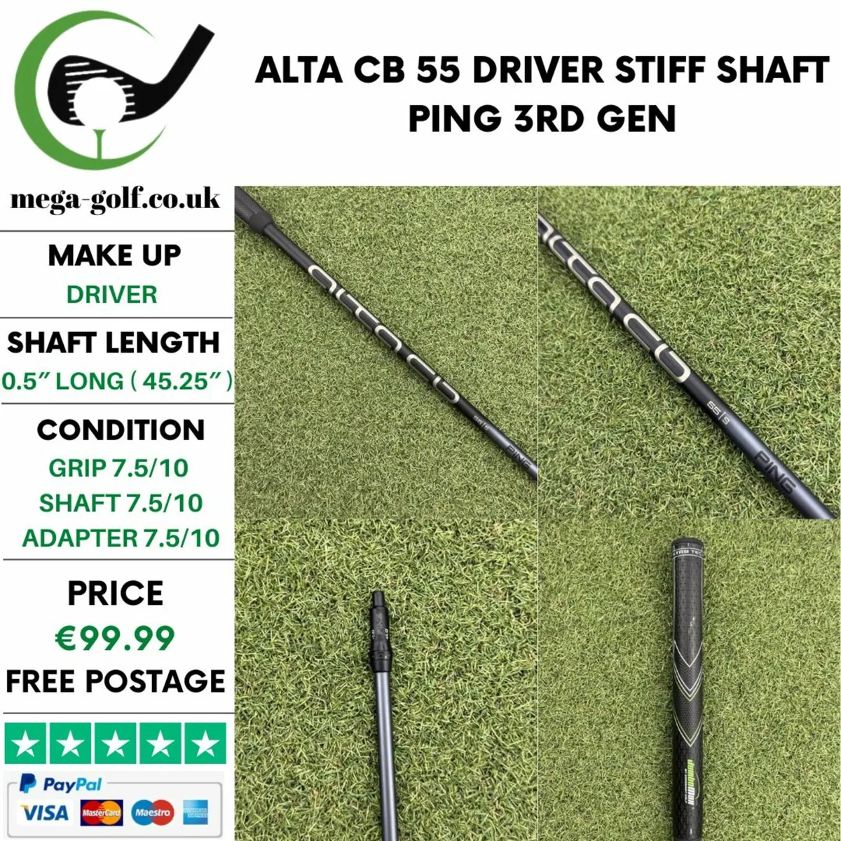 ALTA CB 55 DRIVER STIFF SHAFT / PING 3RD GEN - Image 1