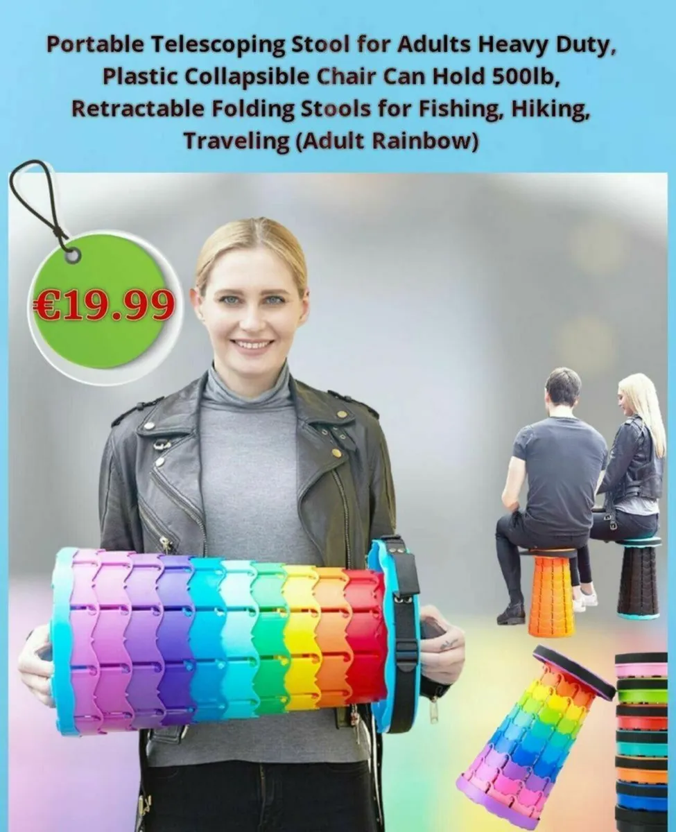 Telescoping Stool Fishing Camping for adults/ kids - Image 2