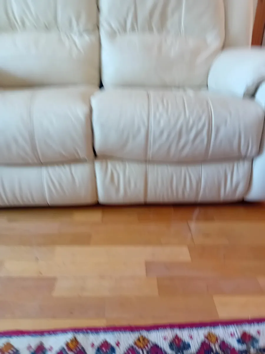 Recliner couch two seater cream colour as good as