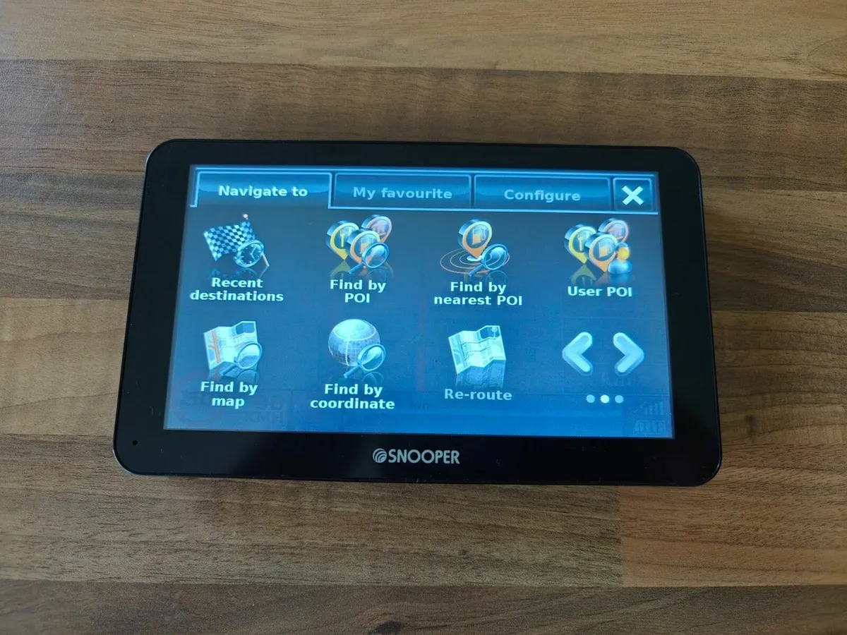 Snooper S8110 HGV sat nav - Europe map - Image 1