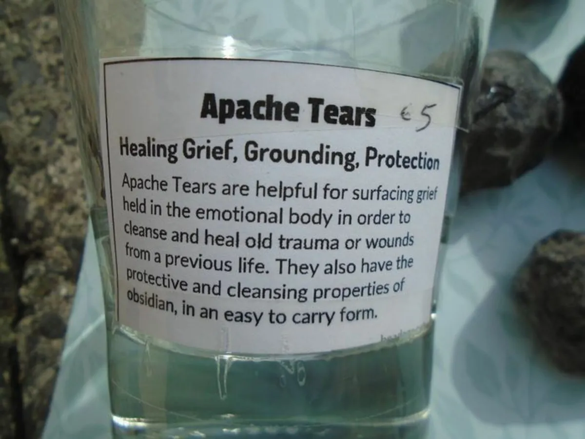 Apache Tears, Crystals,Gemstones,Obsidian - Image 2