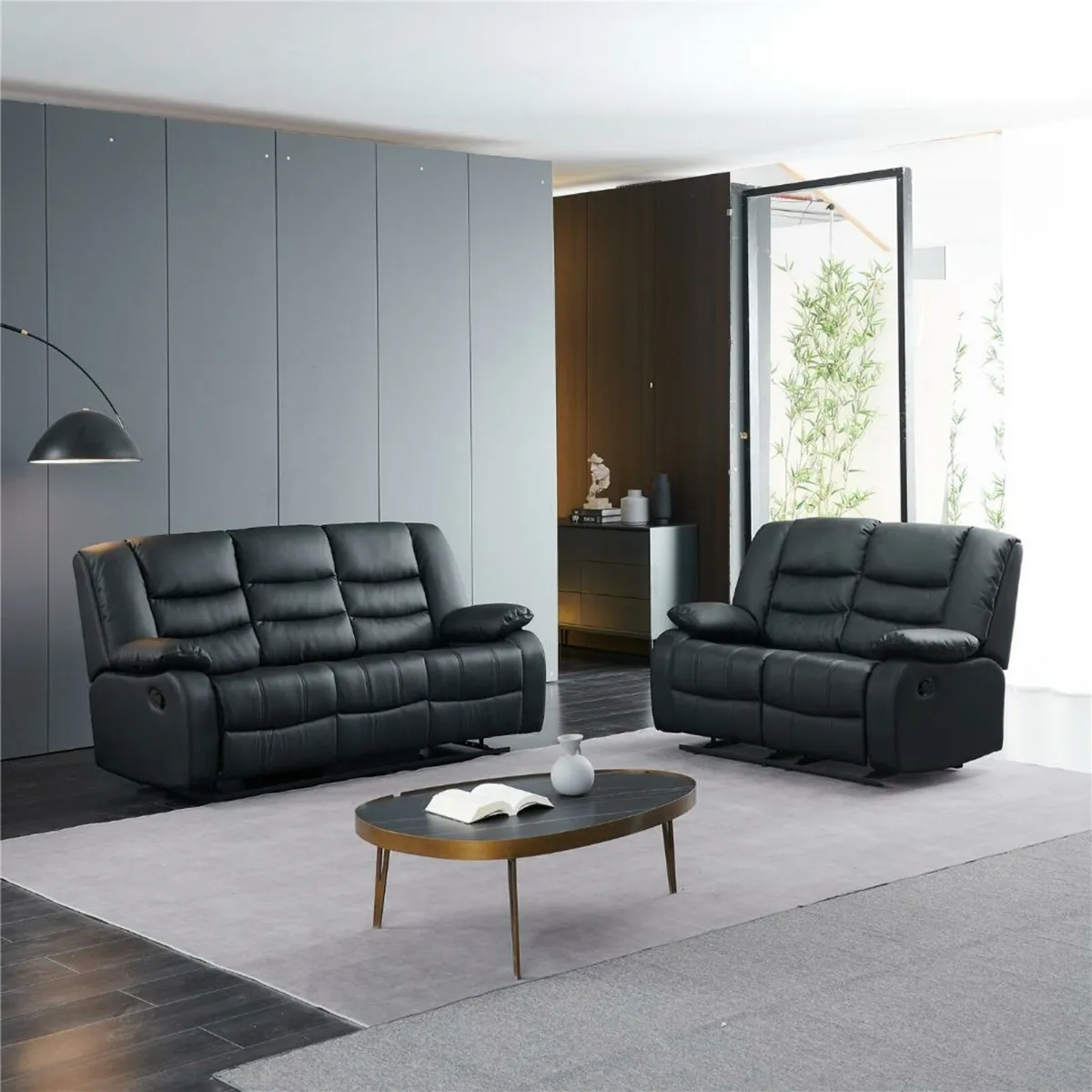 SALE NOW ON – Brand New Leather & Fabric Recliner - Image 3