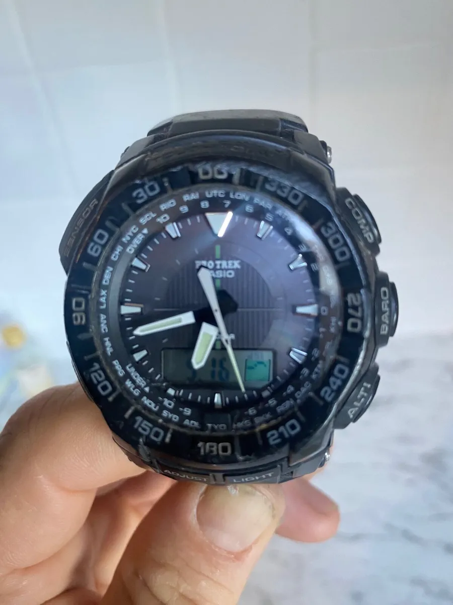 Casio pro trek tough solar watch - Image 1