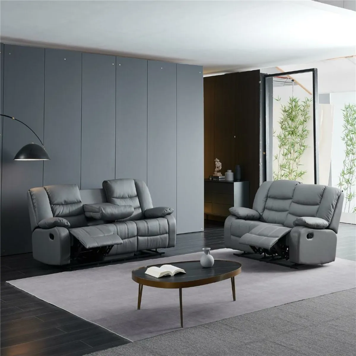 SALE NOW ON – Brand New Leather & Fabric Recliner - Image 3
