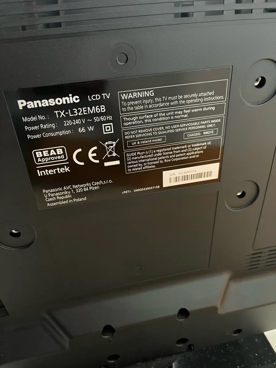 Panasonic 32” LCD TV - Image 4