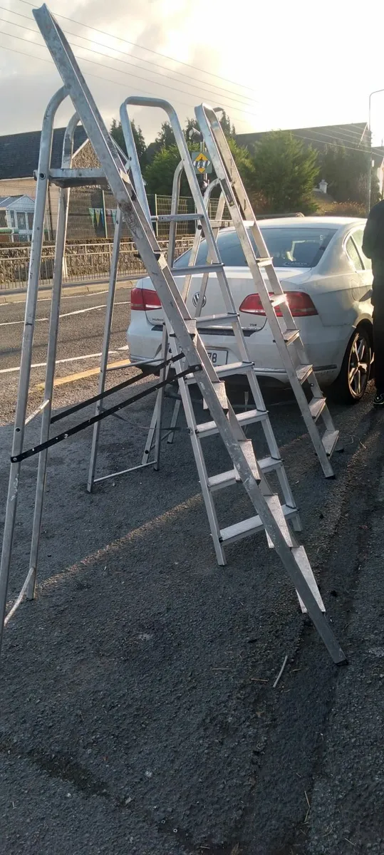 Step ladder6 foot long 1 left price too sell - Image 1