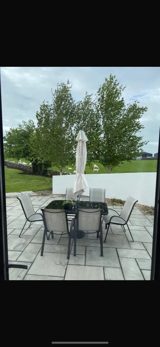 Garden table and chairs