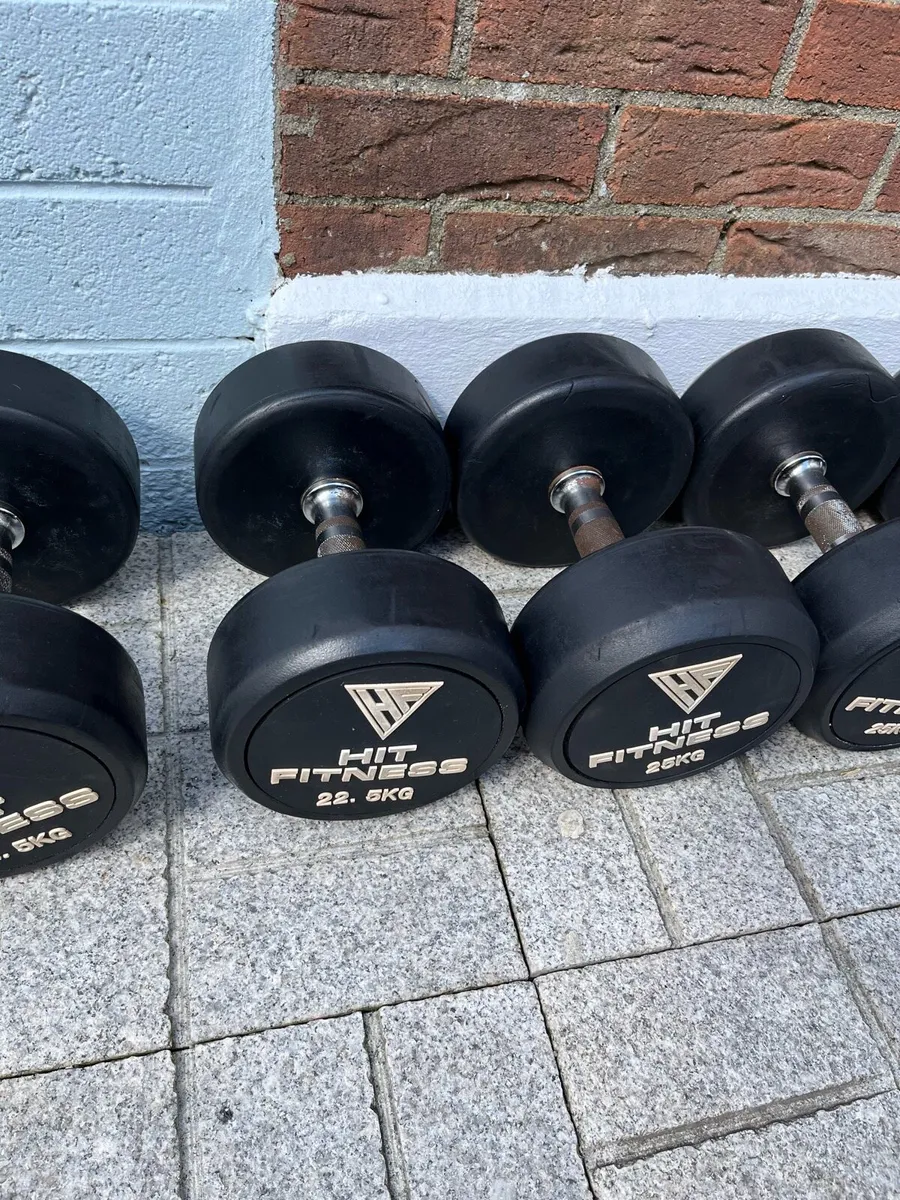 389kg jordan and hit fitness urethane dumbbells - Image 3