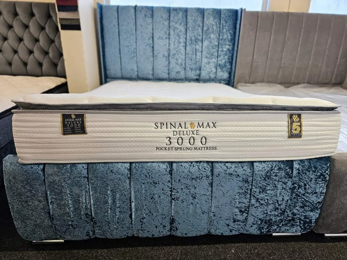 Brand New 3000 Pocket Pillow Top Sprung Mattresses - Image 3