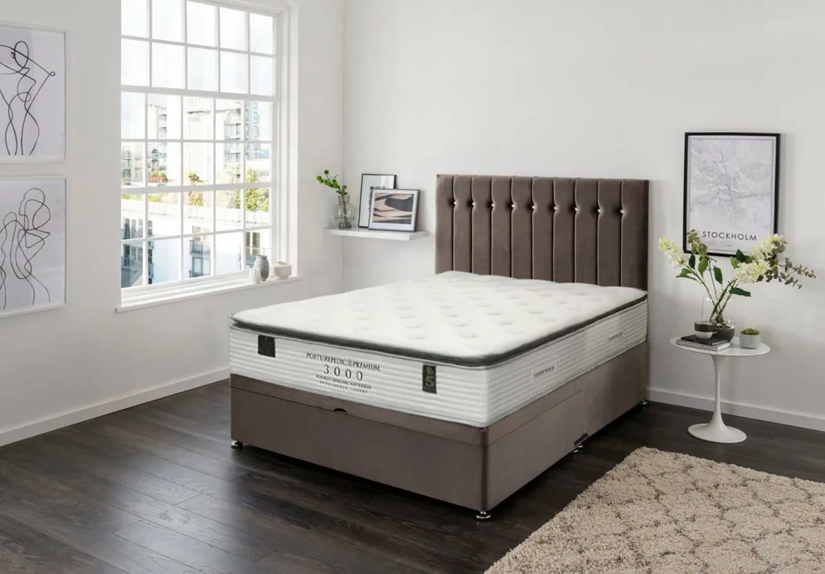 Brand New 3000 Pocket Pillow Top Sprung Mattresses - Image 4
